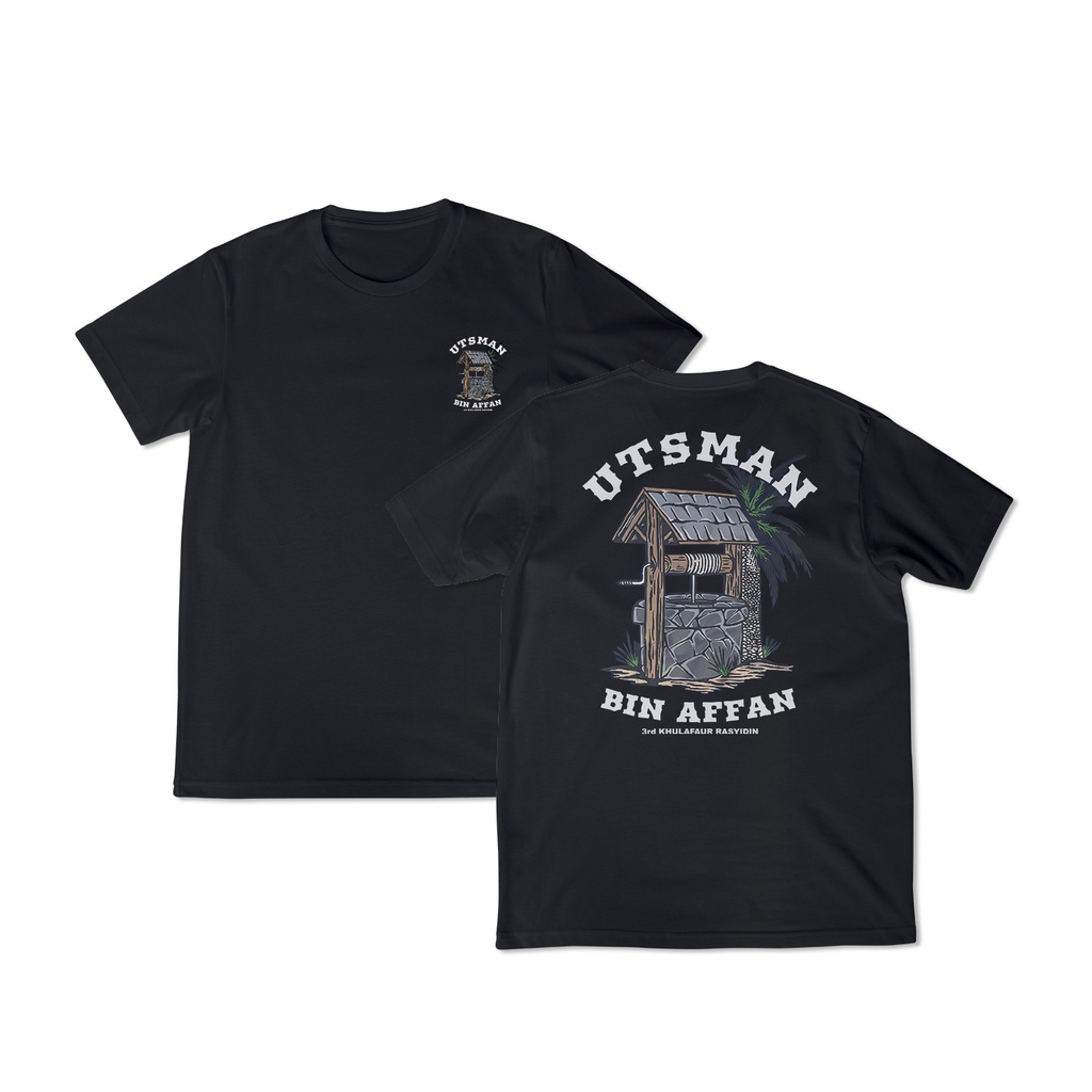 Tinishop - Kaos Baju Dakwah Islam | Kaos Sahabat Nabi Utsman Bin Affan 001