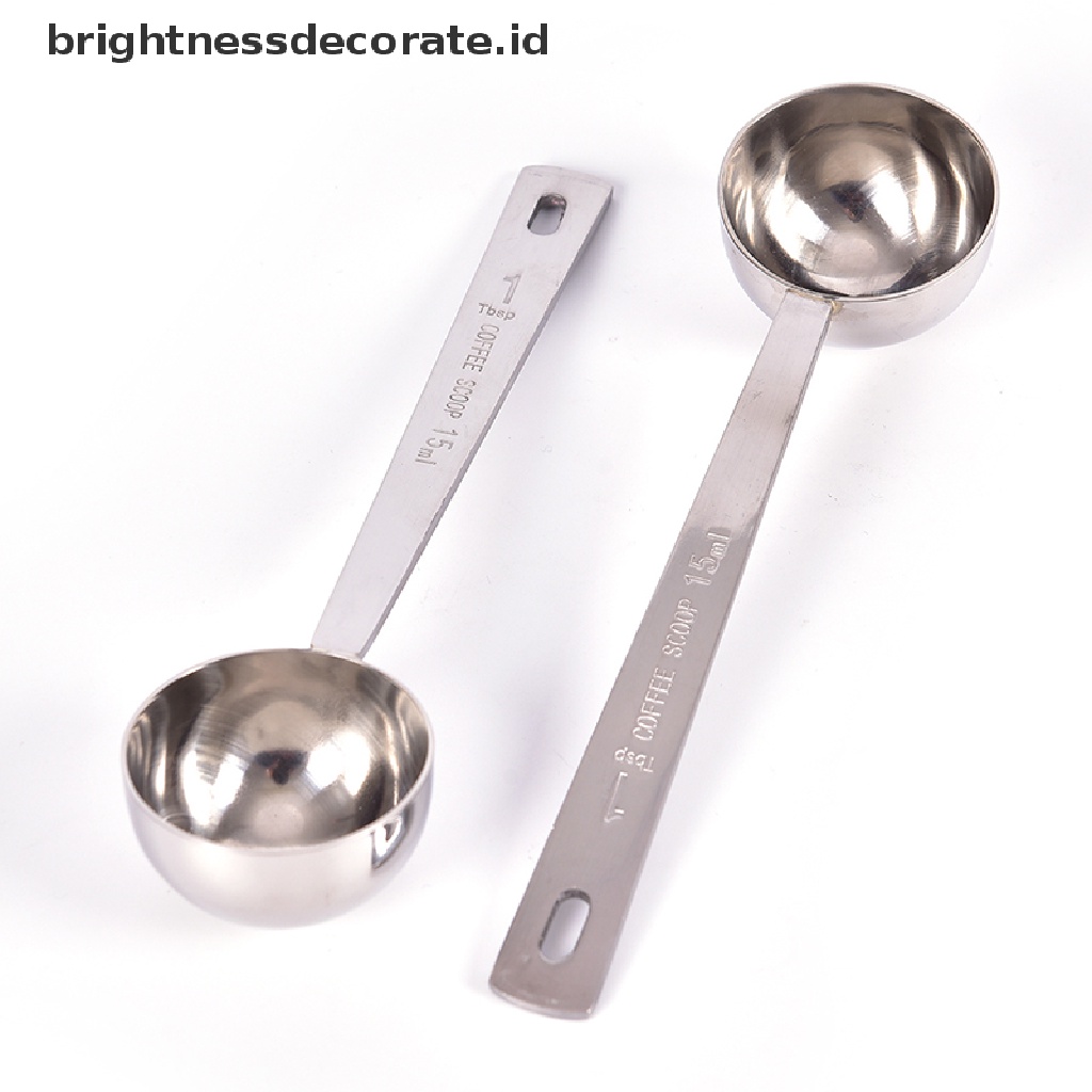 [Birth] Sendok Takar Kopi Sendok Makan Stainless Steel Scoop Coffee Tea Baking Sugar [ID]