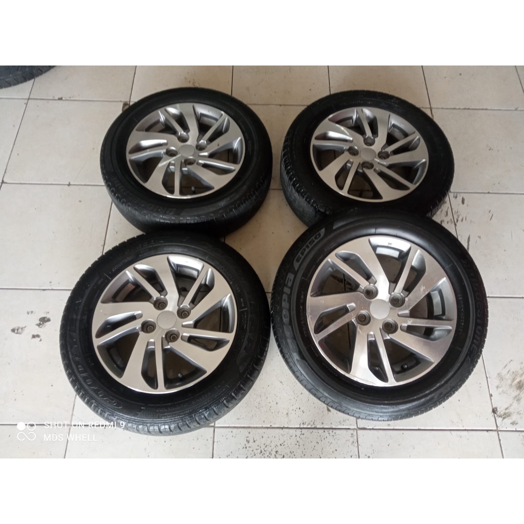 Velg Mobil Bekas Ring 14 STD SIRION R14X5 Lubang 4X100 ET45 BAN 175 65 R14