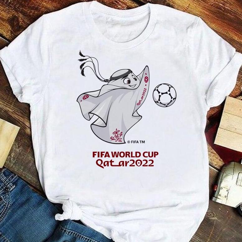 Promo 11.11 Baju Kaos Piala Dunia Qatar FiFA World Cup 2022 Distro Pria Wanita Unisex Lengan Pendek