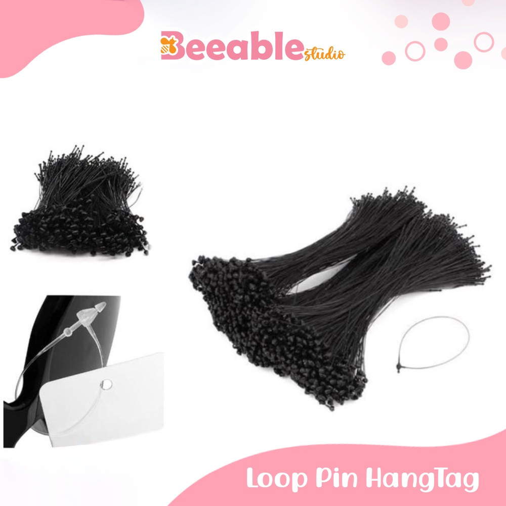 

[500pcs/1000pcs] Tali Hangtag Plastik Loop Pin Hang Tag