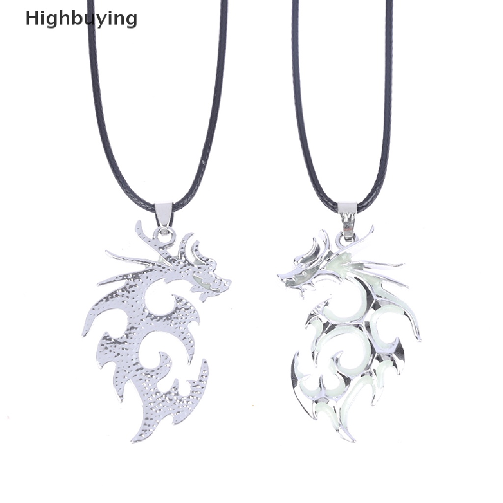 Hbid Kalung Naga Luminous Kalung Perak Fluorescence Malam Bercahaya Untuk Pesta Glory