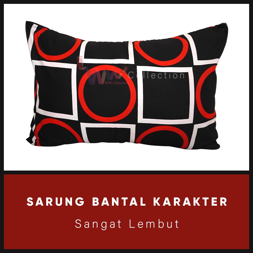 Sarung Bantal Dan Sarung Guling Polos Motif Karakter Motif Kotak