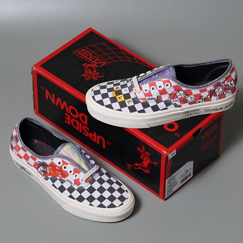 VANS AUTHENTIC X STRANGER THINGS &quot;SUFFER BOYS PIZZA&quot; ORIGINAL 100%