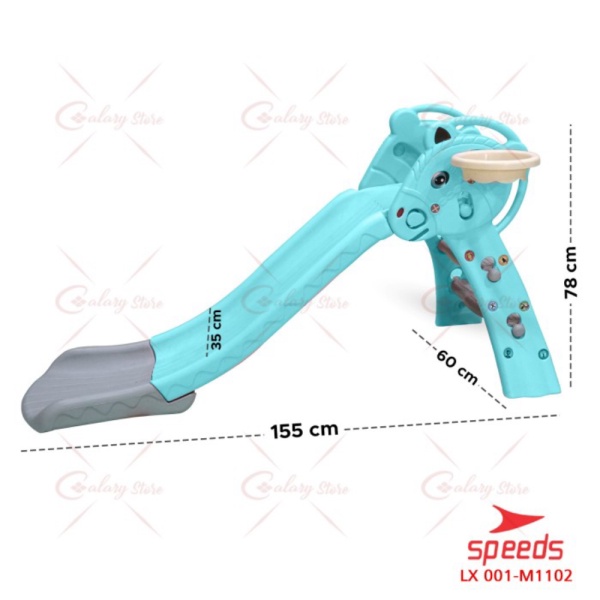 Ring 001-1102 Unik 1102-BIRU Anak Perosotan Diskon FREE - Murah SPEEDS Playground Mainan