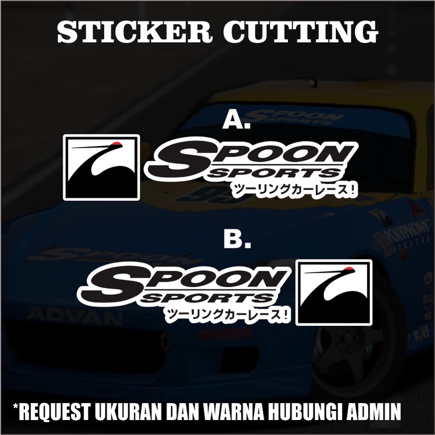 Stiker Cutting Spoon Sports / Sticker Cutting