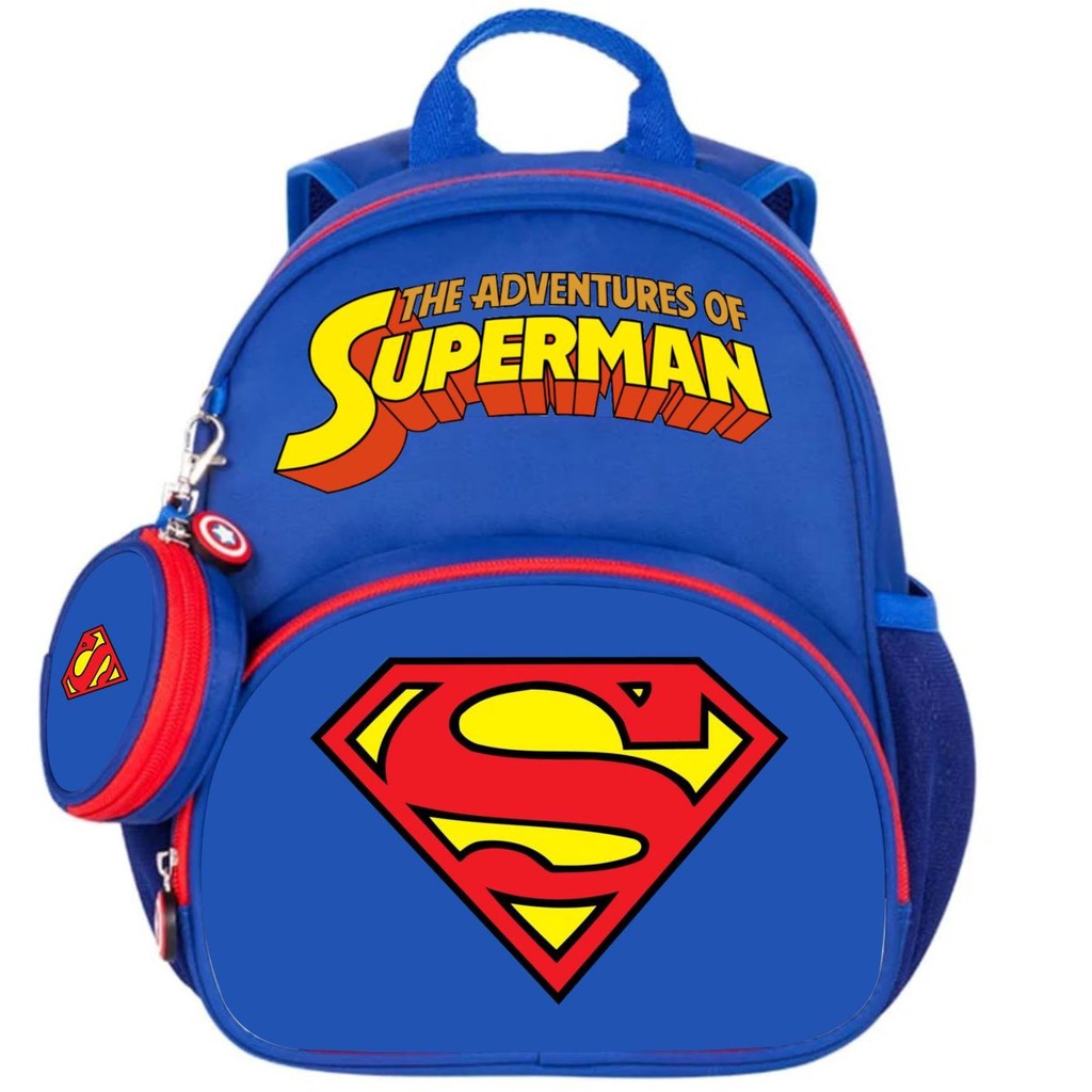 [[ COD SUPERHERO SUPERMAN ]] Tas ransel Sekolah Anak Laki Laki Karakter motif Super Hero avenger kartun hollywood Spiderman Captain Amerika Hulk Batman Superman untuk anak PAUD,TK,SD kls 1 2 3 4 ransel anak lokal bisa bayar ditempat