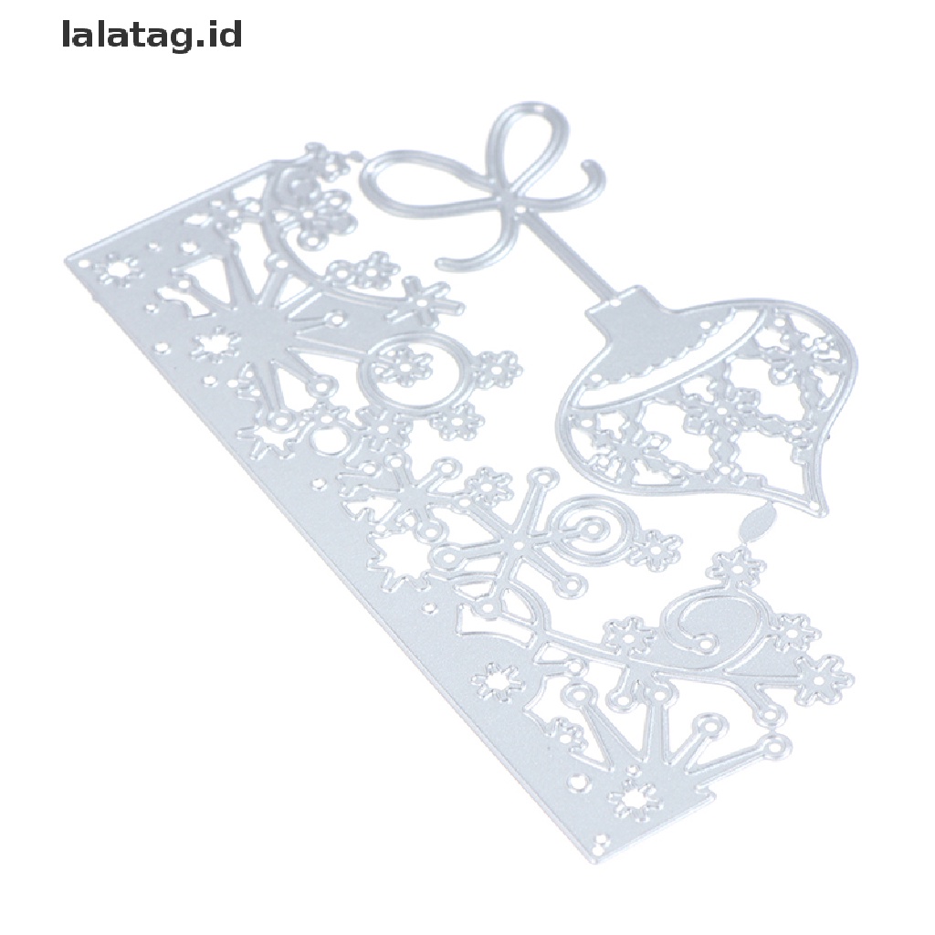 [lalatag] Snowflake Lace/Christmas Bell Cutg Mati Untuk Perangko Scrapbooking Stensil [ID]