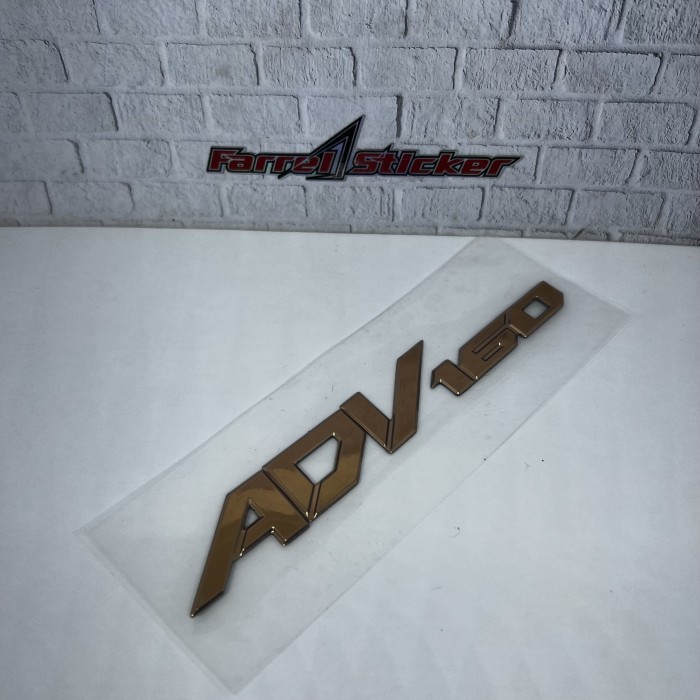 stiker 3d sticker emblem ADV 160 satuan - Chrome