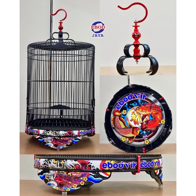 SANGKAR KANDANG MURAI EBOD PVC DECAL KOI