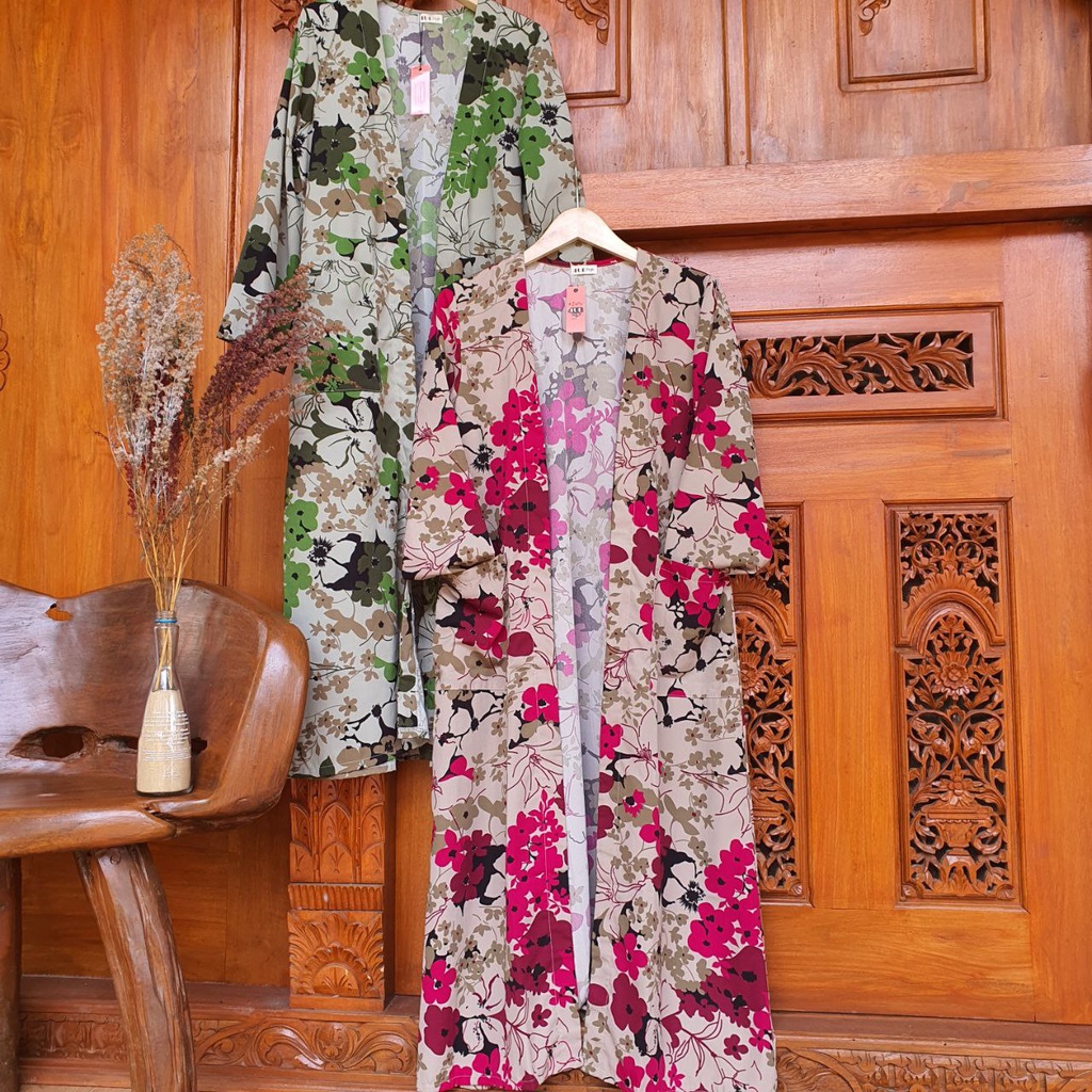 OUTER / OUTER PANJANG / FASHION MUSLIM RANIA FLOWER