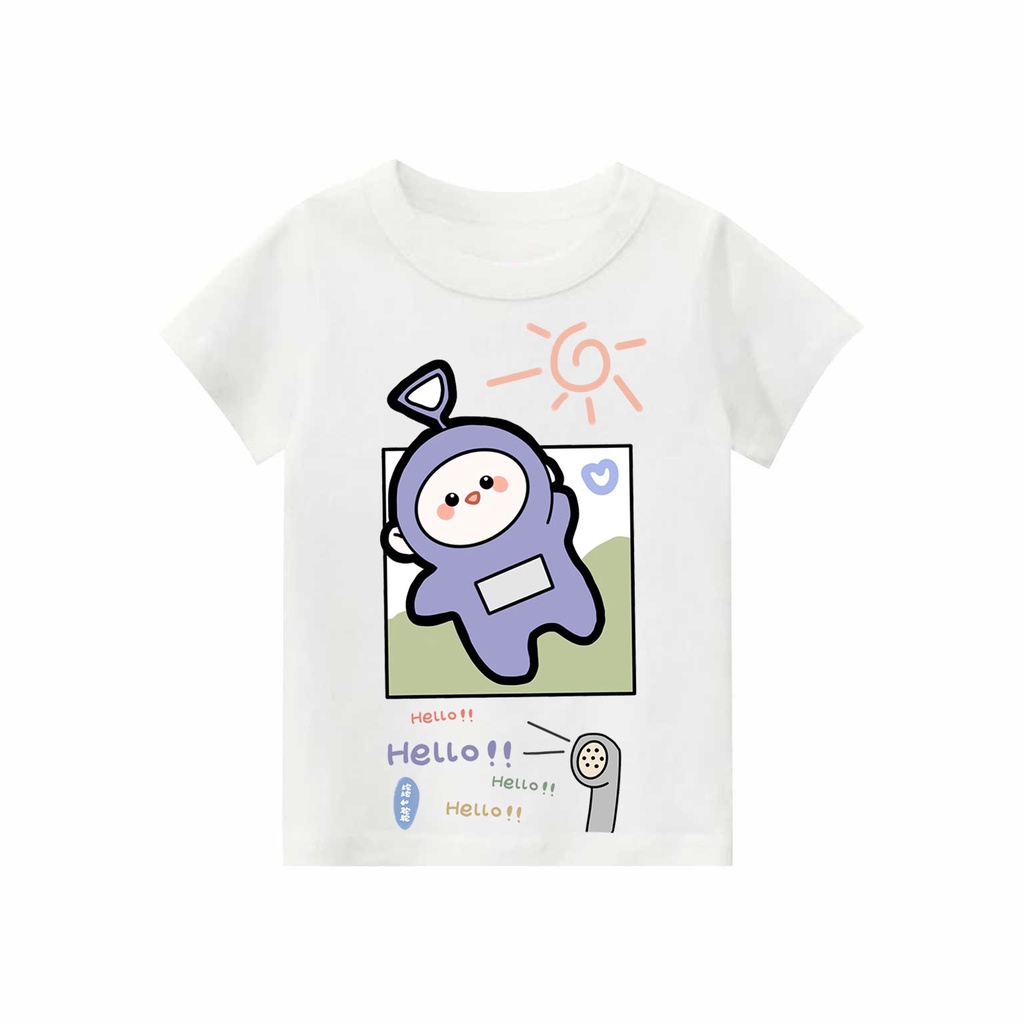 Kaos Anak laki-laki &amp; perempuan motif teletubbies | kaos combed 30s printing | Kaos Distro anak