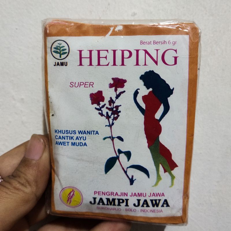 

JAMU HEIPING PELANGSING (isi 10 sachet)