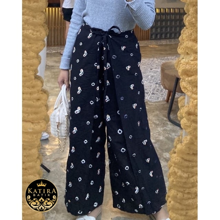 KULOT EVVA LILIT JUMPUTAN CELANA BATIK CANTIK  BAWAHAN CELANA PANTS TIE DYE WRAP BATIK SUPER JUMBO X