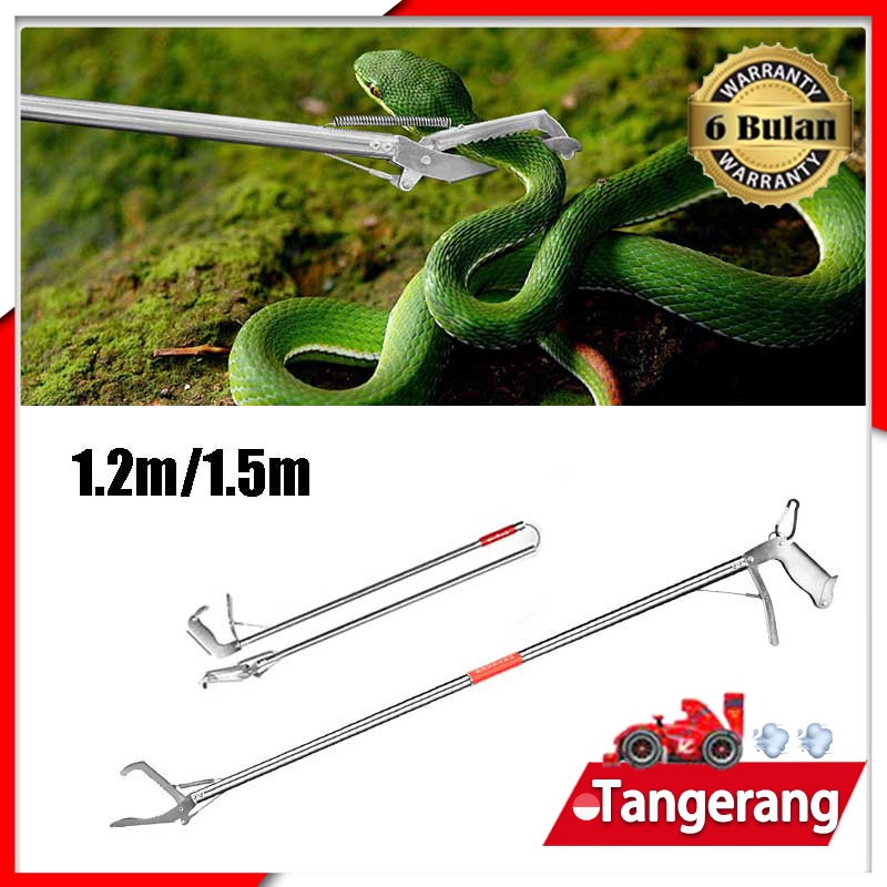 Tongkat Penjepit Ular Stainless/Alat Penjepit Sampah/Snake Tongs Foldable 120cm/150cm