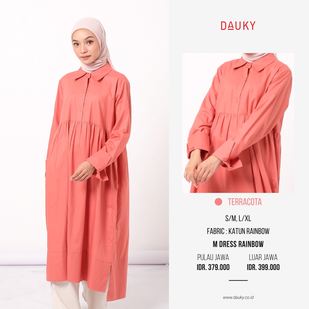 M Dress Rainbow Midi Dres Dauky