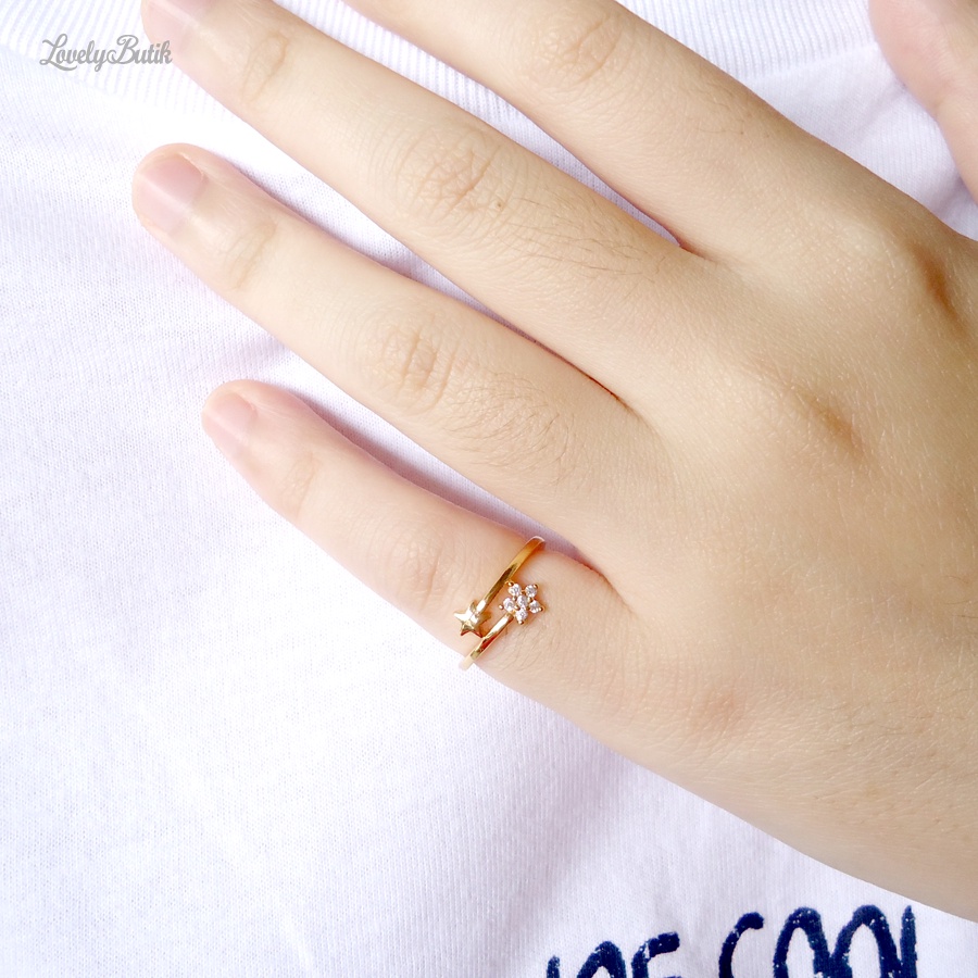 Cincin Anak Perempuan Xuping Motif Bintang Kecil Cincin Anak Balita Xuping - Lovelybutik