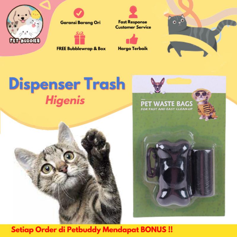 [FREE BONUS]Trash Dispenser Bag Tempat Sampah Pup Plastik Kucing/Anjing