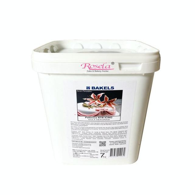 

Bakels Fondant Icing Sugar 7 Kg /Bakels Pettinice Icing / Fondant Pail