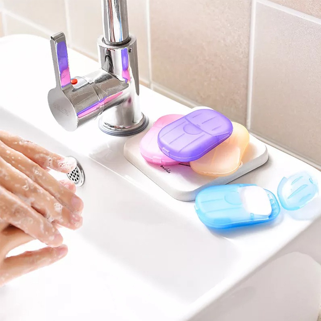 Sabun Kertas Paper Soap Pewangi Pembersih Cuci Tangan Hand Soap Traveling Sabun Portable Hemat Tempat Anti Ribet | GROSIRXPRESS