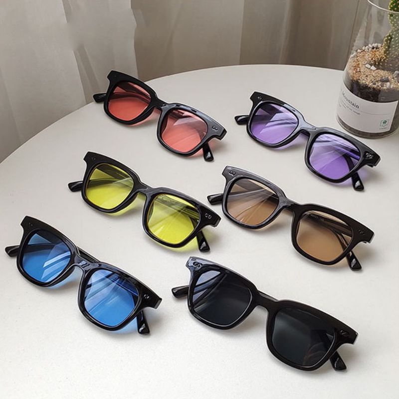 Kacamata Hitam Anti Silau dengan Lensa Warna Warni untuk Wanita dan Pria - Sunglasses, Eyewear