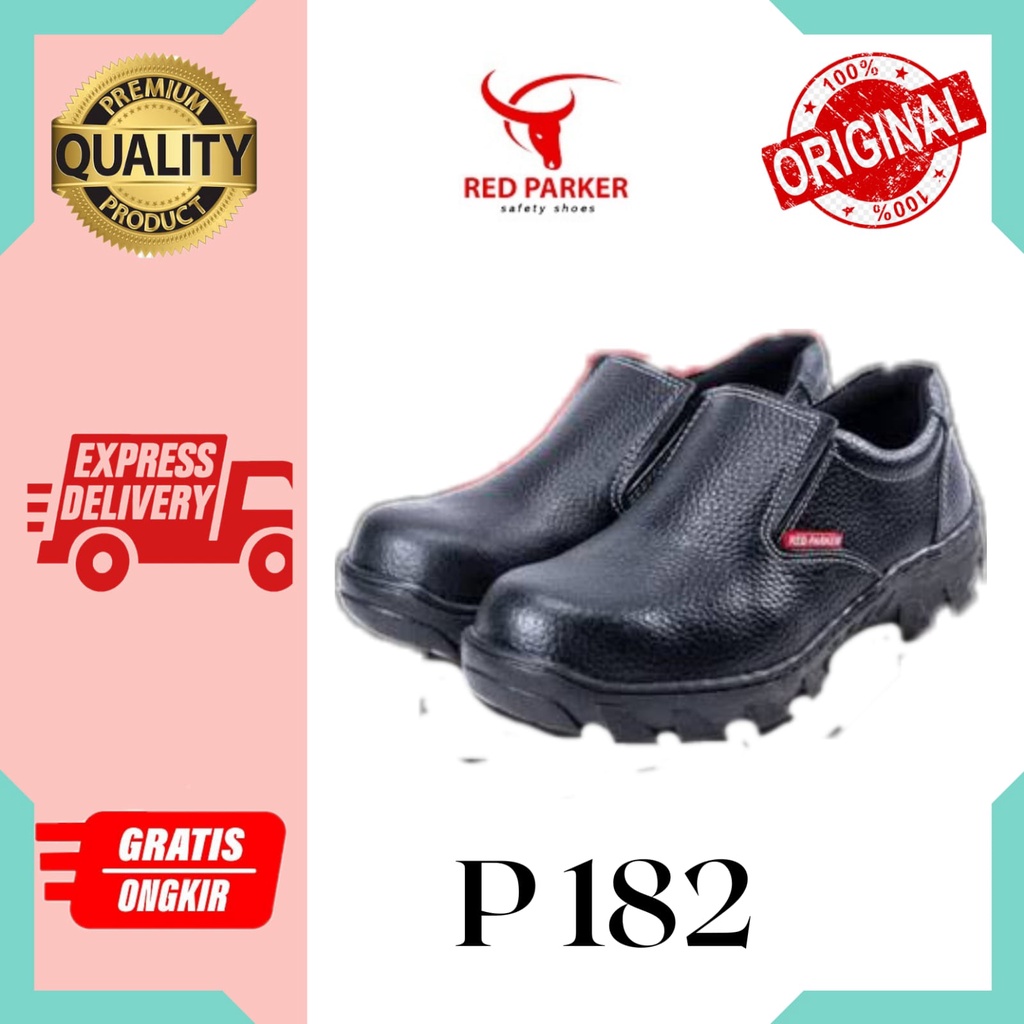 Sepatu Safety Shoes Proyek Red Parker P182 Ori