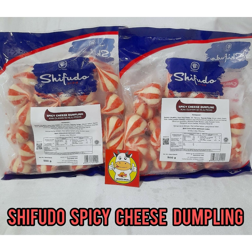 

FROZEN FOOD SHIFUDO SPICY CHEESE DUMPLING 500GRAM - DISASS JOGJA