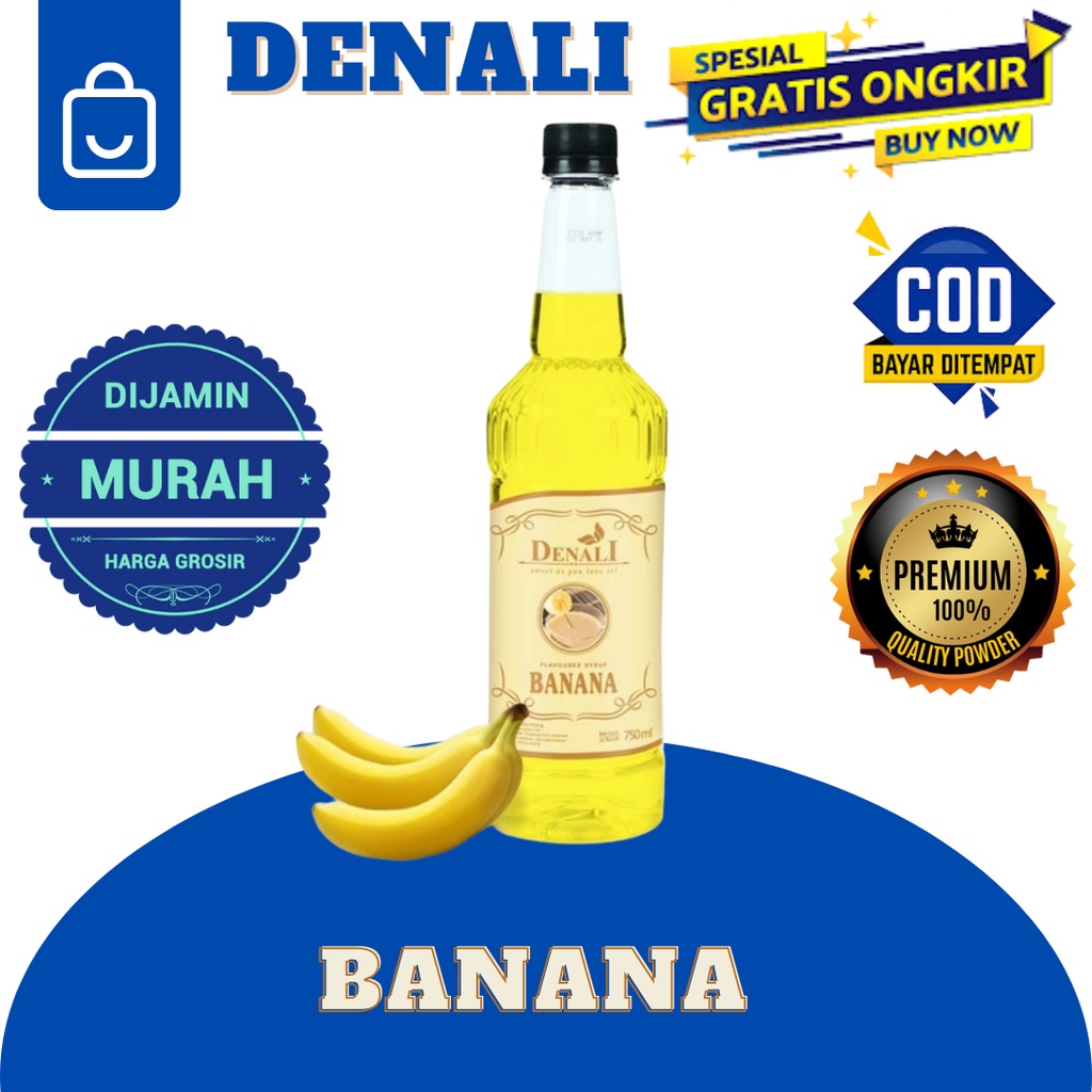 

DENALI SYRUP BANANA SIRUP RASA BUAH PISANG KEKINIAN