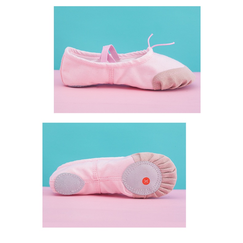 Sepatu Balet Anak Import / Ballet Shoes / Sepatu Balet Balerina Kanvas / Sepatu Nari Soft Shoes