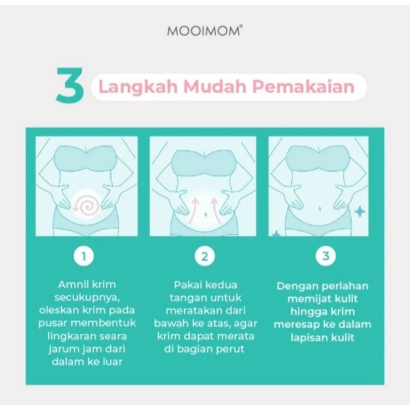 MOOIMOM belly CREAM - cream Penghilang stretchmark