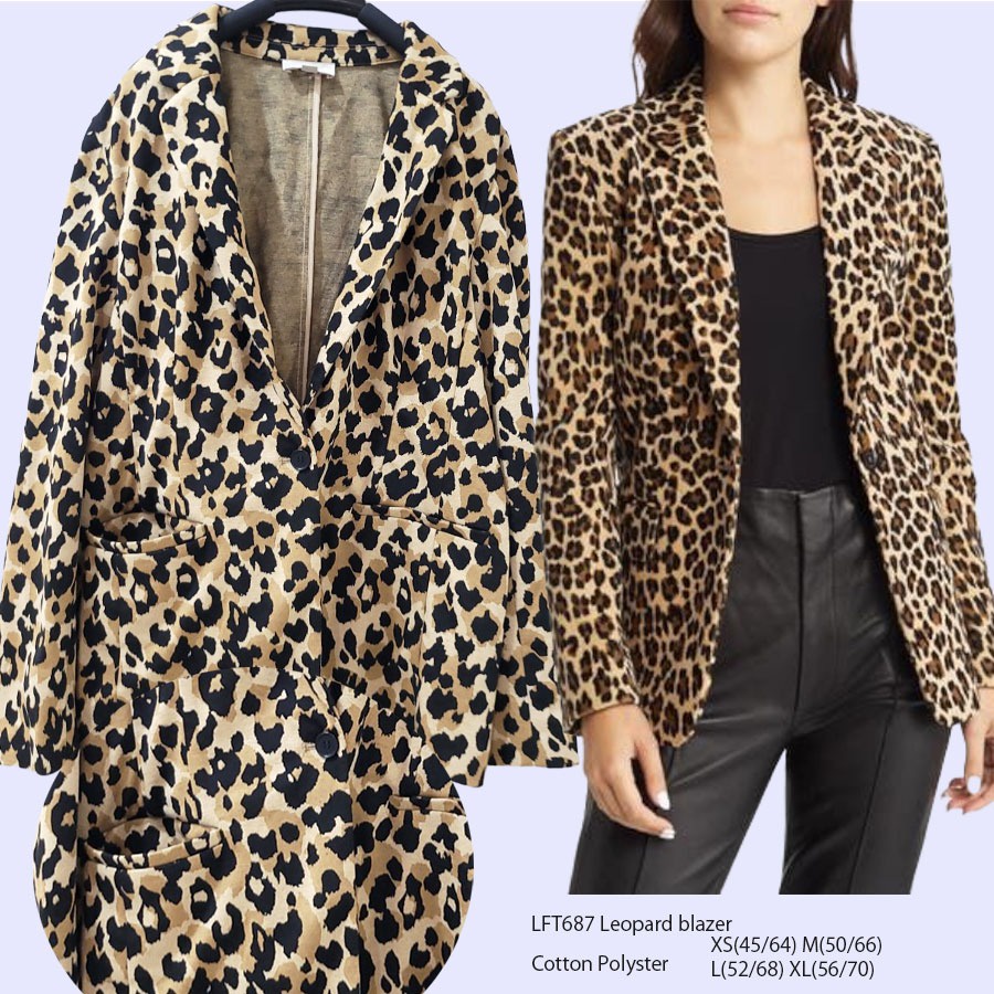 LOVEMECORNER LOFT BLAZER WANITA MOTIF LEOPARD BLAZER OUTER WANITA