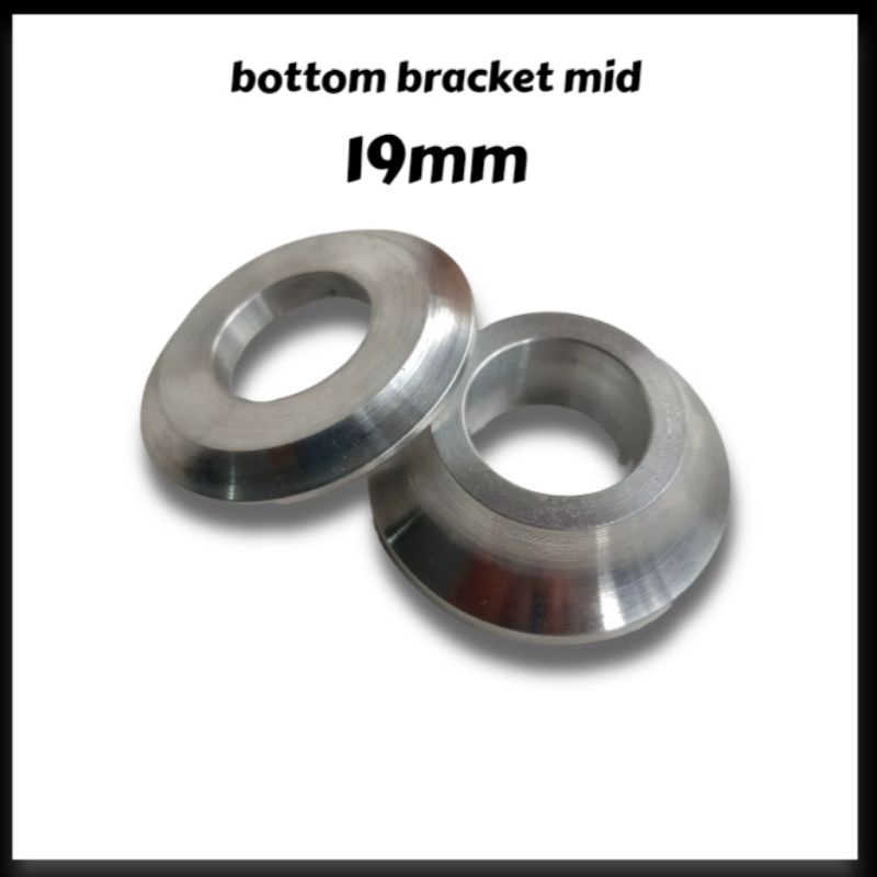 bottom bracket mid tutup cup alloy 19mm sepeda bmx