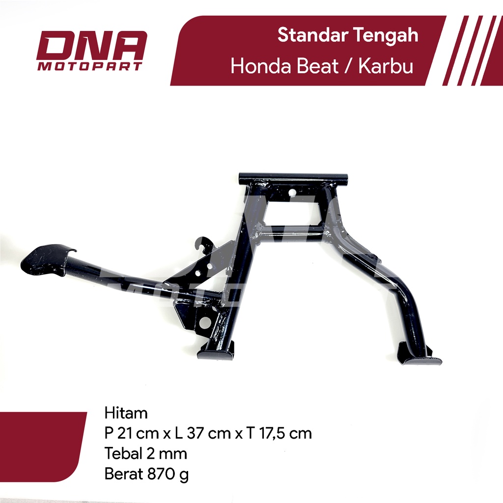 Standar Tengah Honda Beat Karbu Hitam Kuat  Presisi PNP Tanpa Modifikasi
