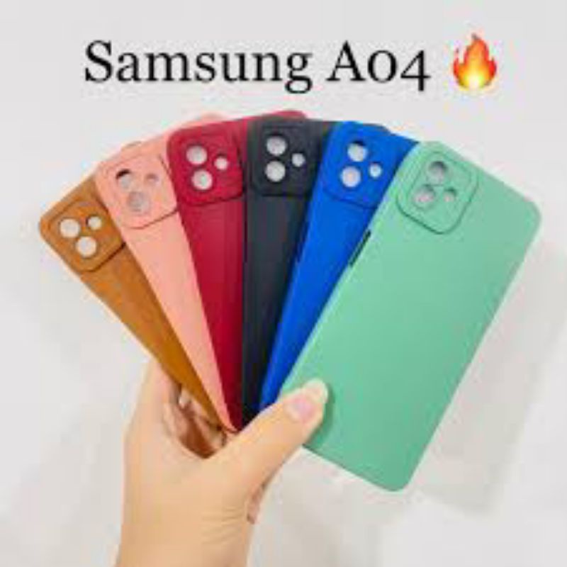 SILICON WARNA WARNI MACARON / CASE PRO CAMERA  SAMSUNG A04