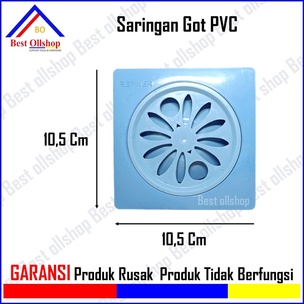 Sarangan Saringan Got Plastik Pvc / Floor Drain Saringan Got Kamar Mandi Pvc Tebal