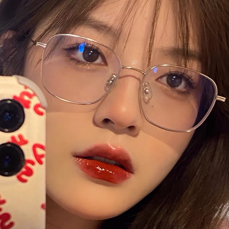 【COD】Frame Kacamata Anti Radiasit Kacamata Anti blue Wanita Korean Gaya Vintage Retro Kaca Mata Anti Biru Eyeglasses ol2