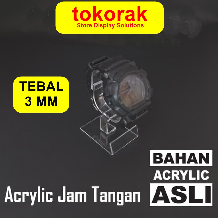 ACRYLIC JAM TANGAN AKRILIK ASLI MIKA STAND GELANG