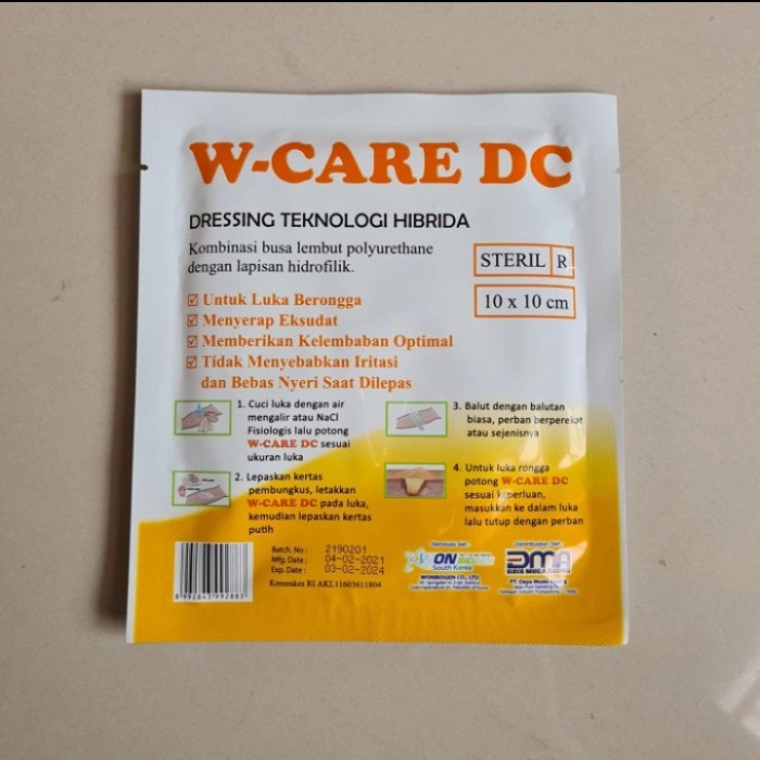 W CARE DC / W-CARE DC / WE CARE DC/Perban luka foam dressing