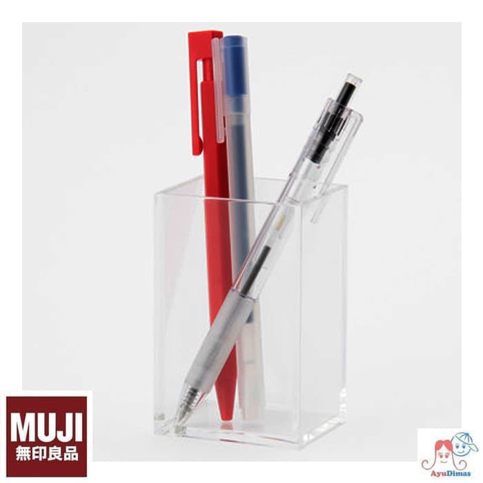 

Terlaris ✨ -MUJI ACRYLIC PEN STAND - tempat organizer pensil /pen berdiri- 2.1.23