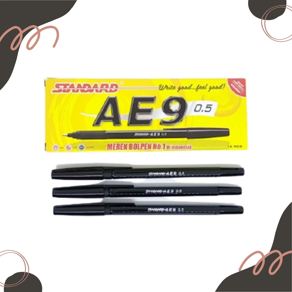 

(12 pcs) BALLPOINT / PULPEN STANDARD AE-9