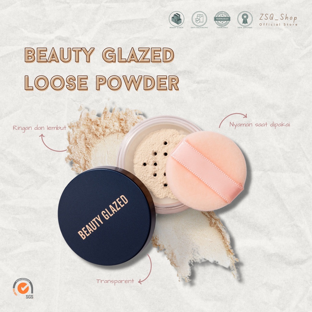 SicoaLAB Loose Powder Setting Powder Murah Bedak Tabur Murah Makeup Wajah Bedak Setting Tabur