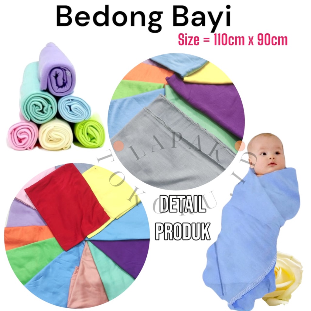 1pcs Bedong Bayi Rainbow Pastel Size Jumbo (110cm x 90cm) Premium Lembut Bedong Kain Pernel Selimut Bayi Bedong Katung Selimut Halus Bedong Bayi Adem