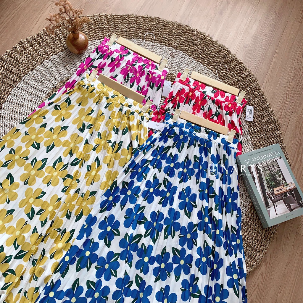 AZALEA PLEATED SKIRT / ROK PLISKET MOTIF / IMPORT PREMIUM / ROK VINTAGE