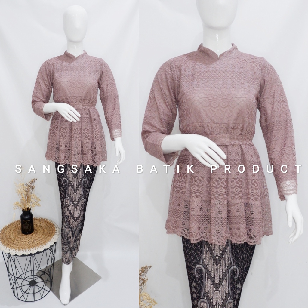 Kebaya Tunik Brokat / Kebaya Tunik / Kebaya Modern / Kebaya tile / Kebaya Favorite / Batik Couple / Kebaya Sanghai