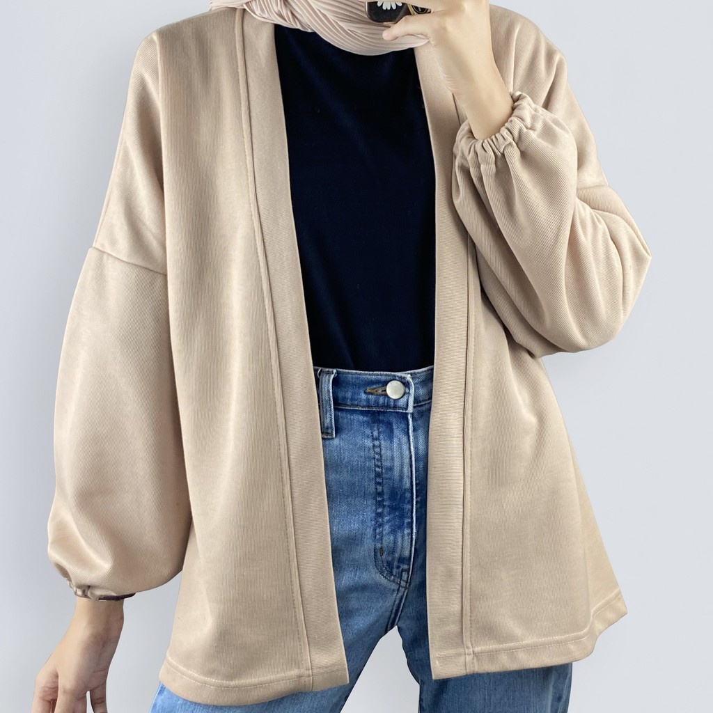 BEFAST - ZSO OOTD WANITA CARDIGAN SHANA / EMMA BALON CARDIGAN CREPE / Fashion kekinian Wanita / OOTD Daily Wanita Kerja/Kampus / Terlaris / Pakaian Wanita Casual / Cardigan Polos Formal / Outer Kekinian remaja ABG / Outfit Wanita Hijab Style