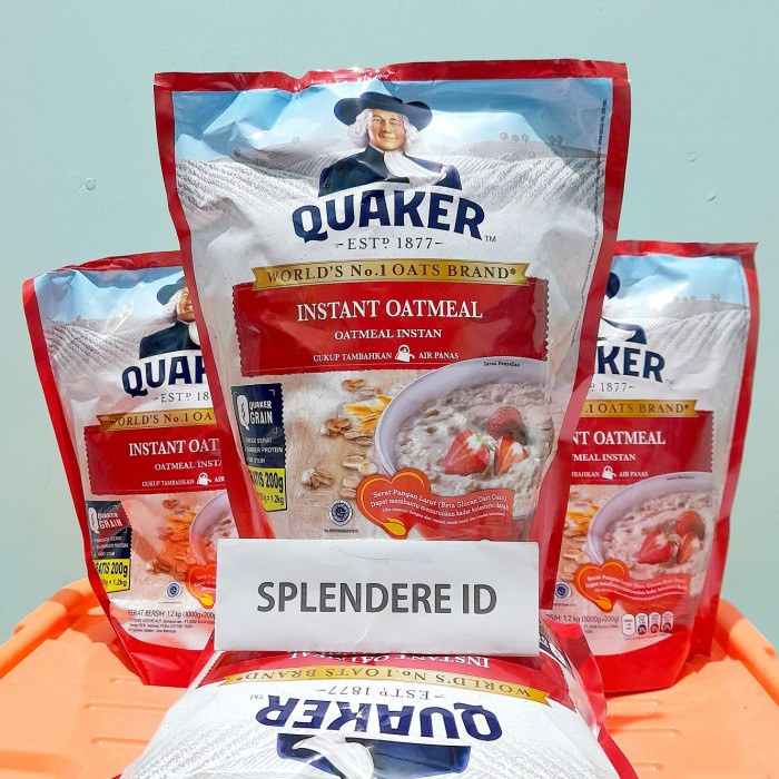

[BISA COD] QUAKER INSTANT OATMEAL 1200 GR / QUAKER 1200 GR