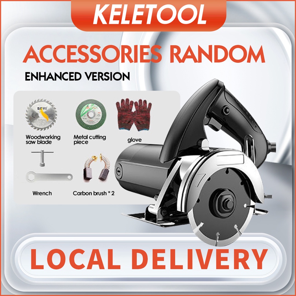 Gergaji bundar elektrik Mesin Pemotong Gergaji Kayu Listrik untuk Pemotong Ubin Marmer Logam Kayu Pe