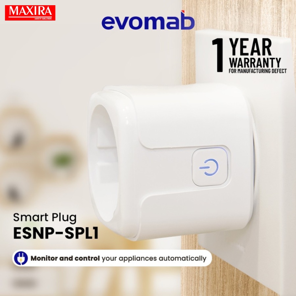 evomab Smart Plug Colokan Pintar dengan Wifi- IoT Smart Home
