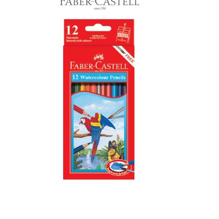 

~ Watercolour Pencils 12 Long Faber Castell / Pensil Warna 12 Panjang Trend