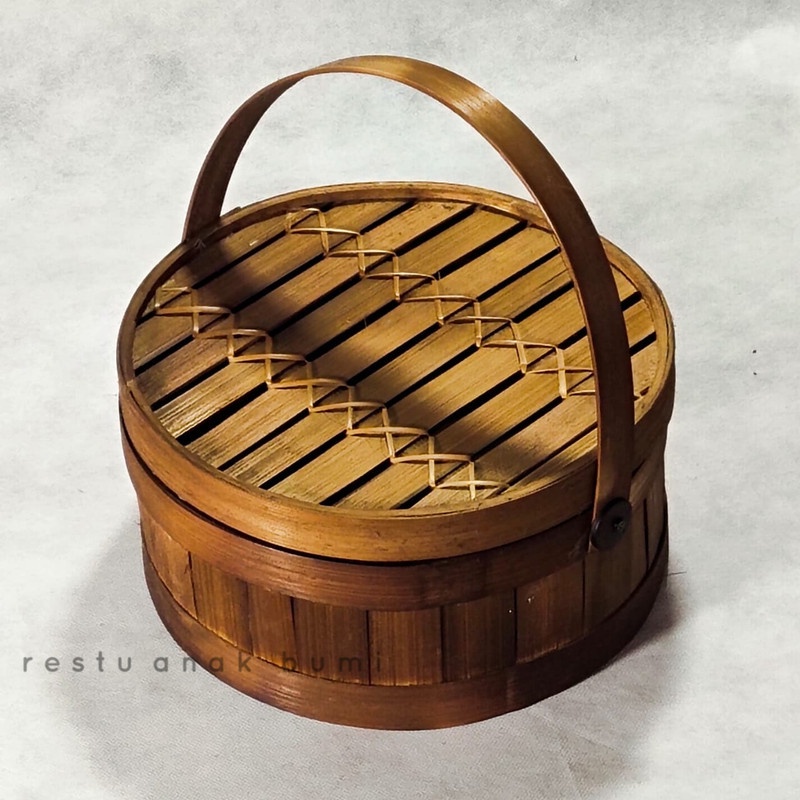

( new product ) (B255) Wadah Bambu Hampers Bulat d.25cm/Hadiah/Lamaran/Parcel Lebaran/Natal/Acara/Catering/Souvenir/Wadah Serbaguna/Basket/Craft/Fruit Box/Sembako/Teh/Gula/Beras/Telur/Seserahan/Kado/Gift/Hampers/Hantaran/Makanan/Minuman/Keranjang Buah